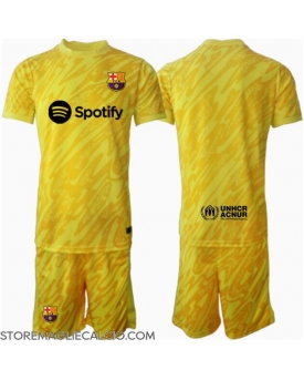 Barcelona Portiere Maglia Gara Casa Repliche 2024-25 Bambino